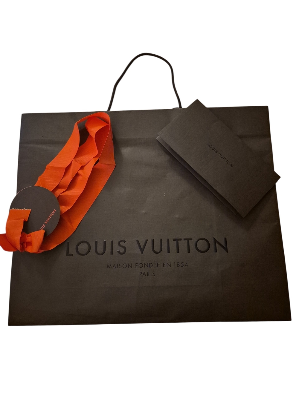 Louis Vuitton Shopping Bag With Ribbon/Tag And Receipt Envelope